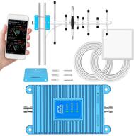 📶 enhance cellular signal at home: band 2/5/13/25/26 cell phone signal booster with 5g and multi-carrier support - boost gsm, cdma, 4g lte voice and data for at&t, verizon, sprint, and more! logo
