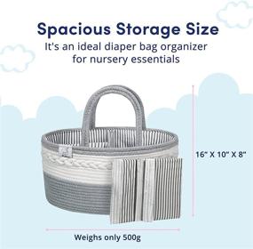 img 2 attached to Maddykins Diaper Caddy Organizer Large