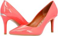 calvin klein womens gayle crimson pumps logo