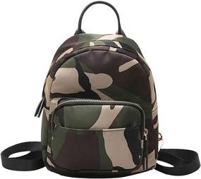 img 4 attached to Queena Fashion Camouflage 🎒 Backpack: Stylish and Practical Shoulder Bag