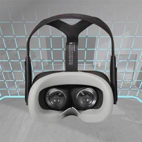 img 1 attached to 👀 Enhanced Devansi VR Eye Silicone Cover for Oculus Quest: Sweatproof, Lightproof, Non-Leakage, with Breathable Lines