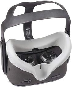 img 3 attached to 👀 Enhanced Devansi VR Eye Silicone Cover for Oculus Quest: Sweatproof, Lightproof, Non-Leakage, with Breathable Lines