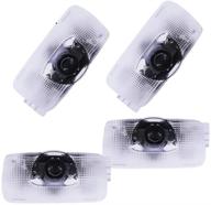 высокопроизводительные фонари проектора с логотипом toyota 4-pack door light led 3d shadow ghost light - совместимы с highlander, camry, prius, sienna, tundra, venza, 4runner - аксессуары puddle light. логотип