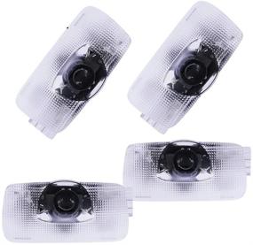 img 4 attached to Высокопроизводительные фонари проектора с логотипом Toyota 4-Pack Door Light LED 3D Shadow Ghost Light - совместимы с Highlander, Camry, Prius, Sienna, Tundra, Venza, 4Runner - аксессуары Puddle Light.