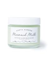 💦 earth harbor mermaid milk nutrient glow moisturizer - lightweight botanical hydration with matcha and spirulina - 100% non-gmo + plant-based logo