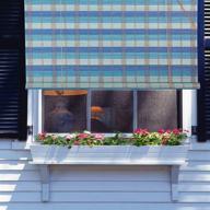 🎋 bamboo roll up window blind roman sun shade - natural, wb-bct003 (w24 x h72): stylish & functional! logo