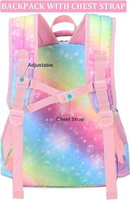 img 2 attached to Backpack Lightweight Rainbow Preschool Kindergarten Backpacks and Kids' Backpacks