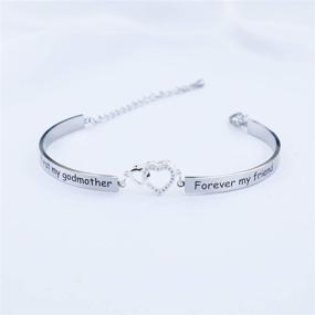 img 2 attached to Forever Friends: Christian Jewelry for Godmothers - Perfect Gift from a Goddaughter/Godson