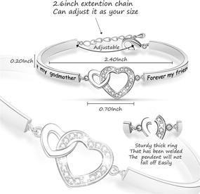 img 3 attached to Forever Friends: Christian Jewelry for Godmothers - Perfect Gift from a Goddaughter/Godson