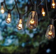 🏞️ enhance your outdoor space with skrlights 10ft edison bulb string lights for patio garden porch backyard party deck yard - black - (includes 1 extra bulbs) логотип