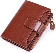 👛 falan mule genuine leather bifold compact small womens wallet with rfid blocking - ideal for seo logo