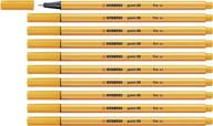 🧡 stabilo point 88 fineliner - set of 10 orange pens logo