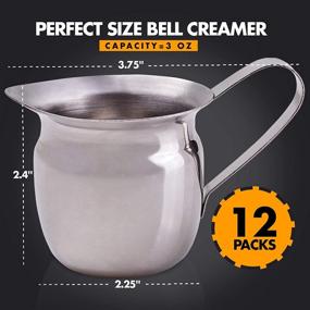 img 3 attached to 🥛 Stainless Steel Creamer Pitcher for Restaurants - Pack