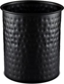 img 4 attached to Monarch Abode Large Hand-Hammered Black Kitchen Utensil Holder Crock: Organize Your Kitchen in Style!