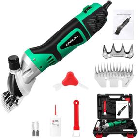 img 4 attached to Anbull 550W Electric Sheep Shears - Professional 6-Speed Clippers 🐑 for Farm Livestock, Goats, Alpaca, Lamas, Horse, Cattle & Large Dog Grooming