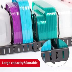 img 2 attached to Expandable Container Organizer Adjustable Detachable Storage & Organization