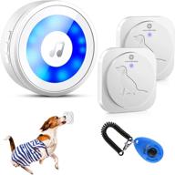 hyctopson dog doorbells: customized tunes, wireless led flash, 5 volume levels, 20 tones for potty training puppies логотип