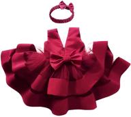 🎀 klfflgid bowknot pageant dresses headwear: glam up your girls' clothing wardrobe! logo