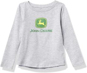 img 4 attached to 🌸 Милый и удобный: футболка для маленьких девочек John Deere - идеальное сочетание стиля и комфорта.