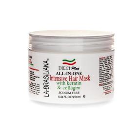 img 4 attached to Revitalize Your Hair with La-Brasiliana Dieci Plus All-in-One Intensive Hair Mask - 8.44 fl.oz.