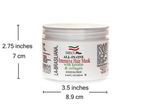 img 1 attached to Revitalize Your Hair with La-Brasiliana Dieci Plus All-in-One Intensive Hair Mask - 8.44 fl.oz.