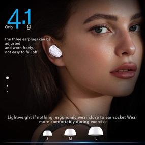 img 1 attached to 🎧 Спортивные беспроводные наушники - Bluetooth 5.0 наушники с защитой от воды IPX7, TWS стерео, встроенным микрофоном, премиальным звуком и глубоким басом.