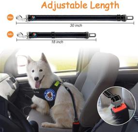 img 1 attached to 🐶 VERSALES Dog Seatbelt - Adjustable and Reflective Dog Car Seat Belt Harness for Travel Safety