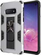 samsung galaxy note 8 case military grade shockproof with kickstand stand built-in magnetic car mount armor heavy duty protective case for galaxy note 8 phone case (silver) logo