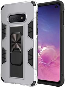 img 4 attached to Samsung Galaxy Note 8 Case Military Grade Shockproof With Kickstand Stand Built-In Magnetic Car Mount Armor Heavy Duty Protective Case For Galaxy Note 8 Phone Case (Silver)