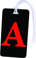personalized initial luggage tag: travel in style with customized letter tags & handle wraps logo