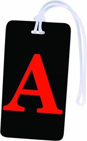 img 4 attached to Personalized Initial Luggage Tag: Travel in Style with Customized Letter Tags & Handle Wraps