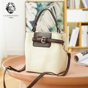 img 1 attached to 👜 LAORENTOU Designer Handbags for Women: Genuine Shoulder Bags & Wallets