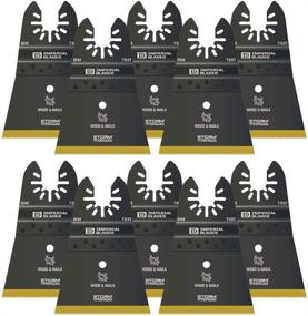 img 4 attached to 🛠️ Impact-resistant Imperial Blades IBOAT337-10 2-1/2" Storm Titanium Wood/Nails Blade – Set of 10 for Versatile Cutting