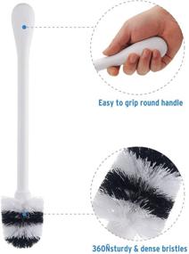 img 2 attached to AmazerBath Toilet Compact Bristles Cleaning