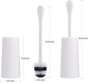 img 3 attached to AmazerBath Toilet Compact Bristles Cleaning