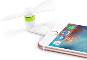 img 3 attached to 📱 Colorful & Powerful 2-in-1 Cell Phone Fan - Mini Summer Accessory for iPhone, iPad, Android Smartphone, Tablet - (6 Colors, Pack of 6)