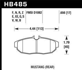 img 1 attached to 🔥 Хоук HB485F.656 Высокопроизводительные керамические тормозные колодки