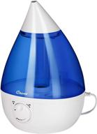 renewed crane drop ultrasonic cool mist humidifier - filter free, 1 gallon, 500 sq ft coverage - blue and white: ideal for plants, home, bedroom, nursery, and office logo