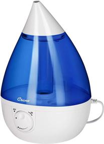 img 3 attached to Renewed Crane Drop Ultrasonic Cool Mist Humidifier - Filter Free, 1 Gallon, 500 Sq Ft Coverage - Blue and White: Ideal for Plants, Home, Bedroom, Nursery, and Office