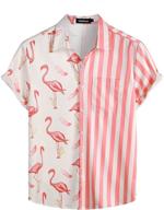 vatpave hawaiian flamingo shirts casual men's clothing and shirts logo