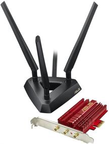 img 4 attached to 📶 ASUS PCE-AC68: Dual-Band AC1900 PCIe WiFi Adapter with Heat Sink and Magnetic Antenna Base for Enhanced Coverage