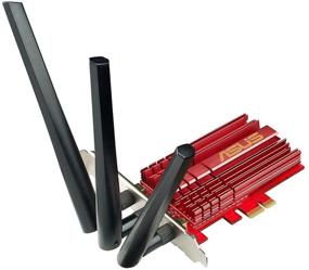 img 2 attached to 📶 ASUS PCE-AC68: Dual-Band AC1900 PCIe WiFi Adapter with Heat Sink and Magnetic Antenna Base for Enhanced Coverage