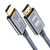 6 foot hdmi cable - 4k 60hz, 18gbps high speed hdmi 2.0 cable - hdcp 2.2, hdr, 3d, 2160p, 1080p - 28awg ethernet-braided hdmi cord with audio return (arc) - ideal for monitors, xbox, ps5, ps3/4, roku, fire tv, samsung, lg, and more logo