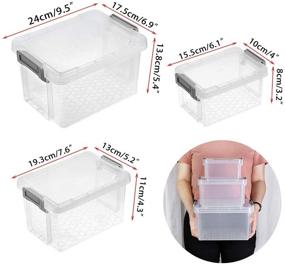 img 2 attached to BTSKY Plastic Containers Stackable Multi Purpose