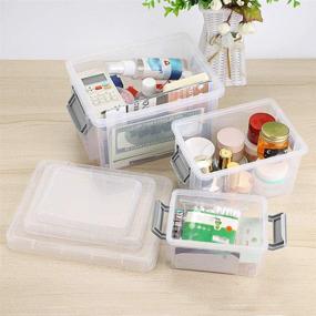 img 3 attached to BTSKY Plastic Containers Stackable Multi Purpose