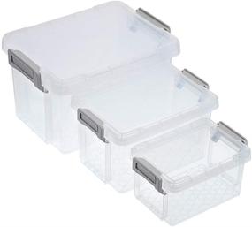 img 4 attached to BTSKY Plastic Containers Stackable Multi Purpose