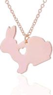 🐰 easter bunny necklace for girls/women - mall of style rabbit pendant necklace - ideal easter gifts and jewelry for girls/women - exquisite stainless steel hare jewelry logo