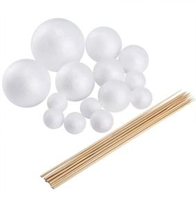 img 4 attached to 🚀 Explore the Universe: Pllieay Solar System Model with 14 Polystyrene Spheres and 10 Bamboo Sticks for School Projects