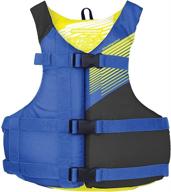 stohlquist fit youth (50-90 lbs) high mobility coast guard approved life jacket 🧒 vest - lightweight buoyancy foam, fully adjustable for children & juniors - blue & black logo