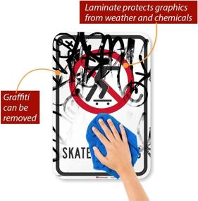 img 3 attached to 🛹 Reflective Aluminum SmartSign Engineer for Skateboarding